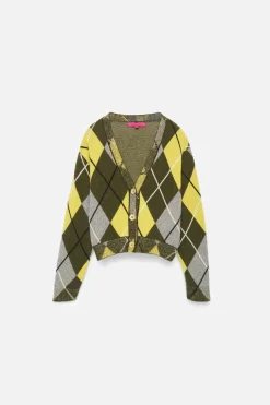 Women The Elder Statesman Argyle Women's Cardigan