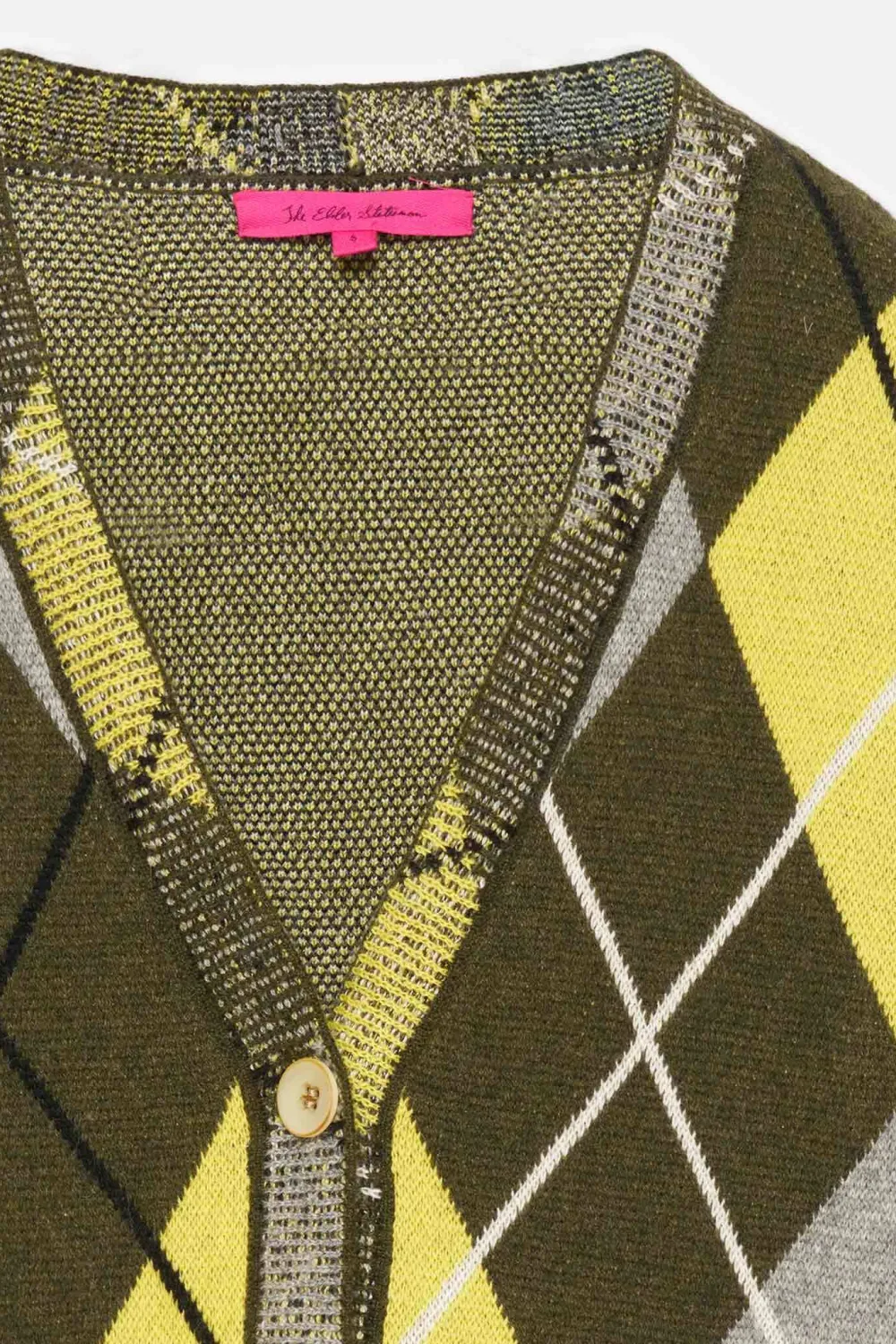Women The Elder Statesman Argyle Women's Cardigan