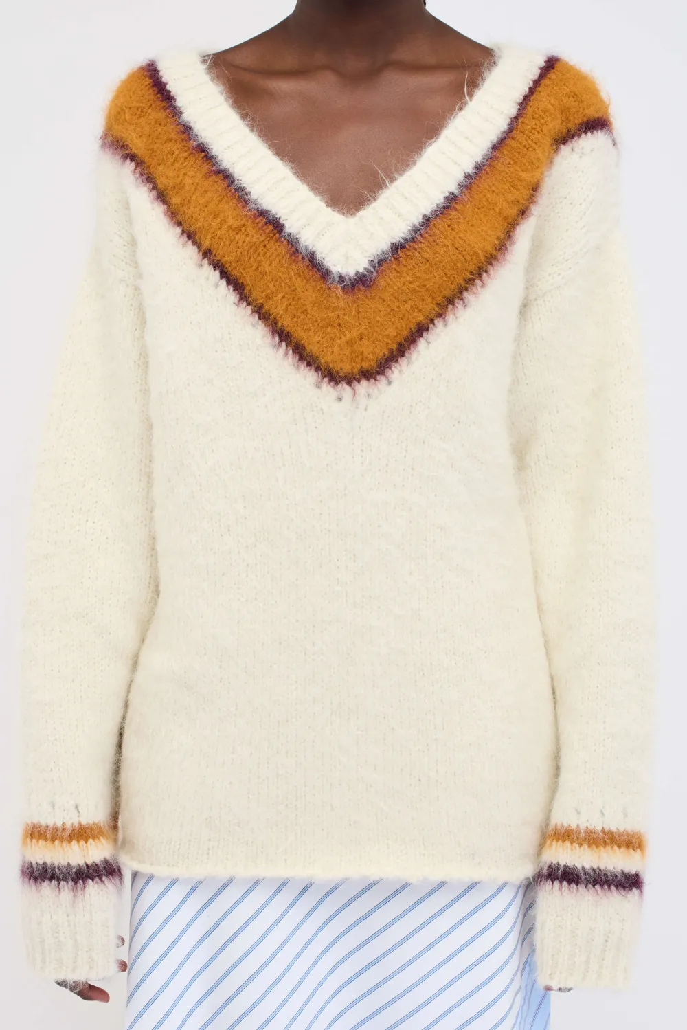 Women The Elder Statesman Big Varsity Women's V-Neck