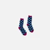 The Elder Statesman Bolt Check Socks