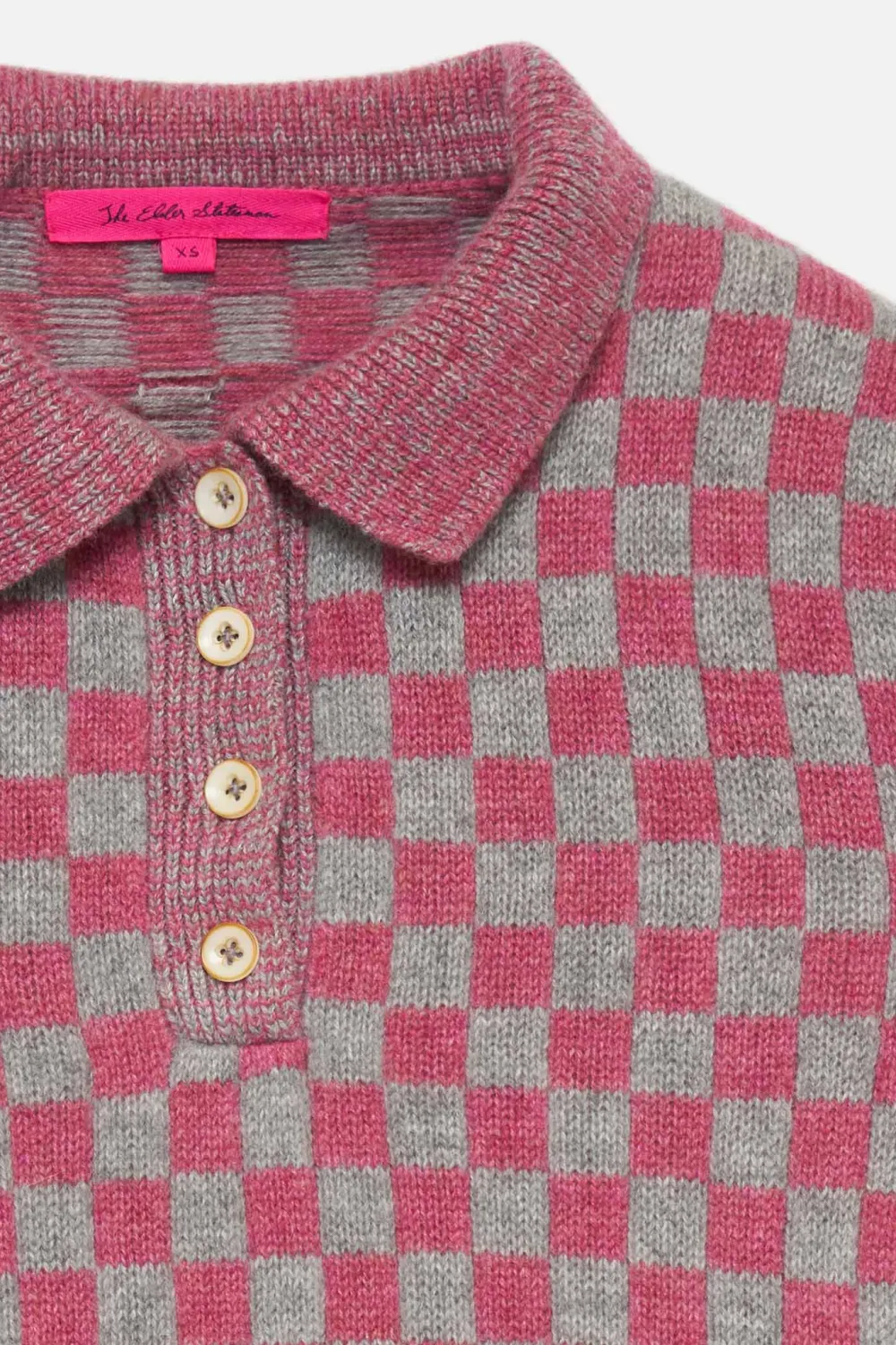 Women The Elder Statesman Checkered Women's Polo