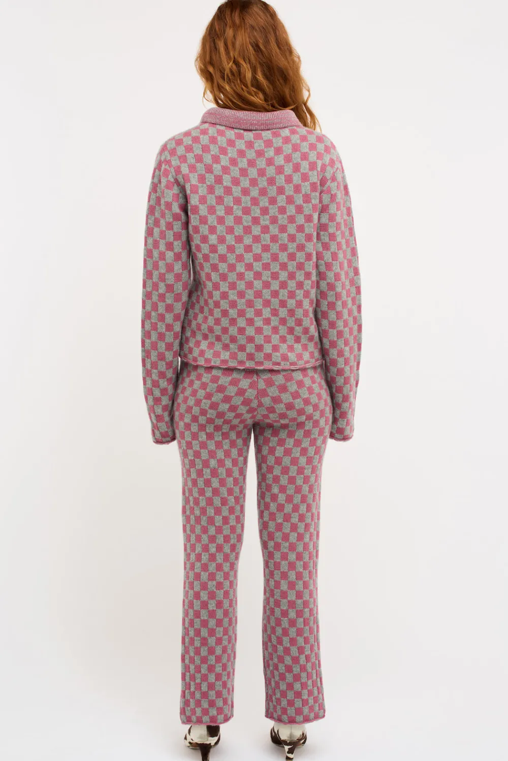 Women The Elder Statesman Checkered Women's Polo