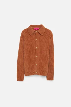 The Elder Statesman Chenille Button-Up Shirt