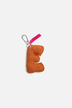 The Elder Statesman Crocht Lttr Kychain Charm