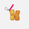 The Elder Statesman Crocet Letter Keycain Carm