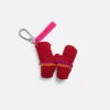 The Elder Statesman Crochet Letter Keychain Charm