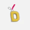 The Elder Statesman Crochet Letter Keychain Charm