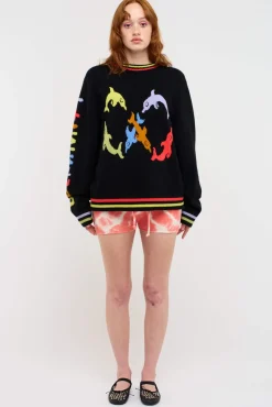 Women The Elder Statesman Dolphinity Women's Crew