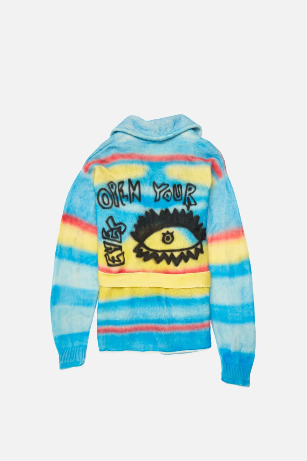 Women The Elder Statesman Graffiti Women's Belted Cardigan