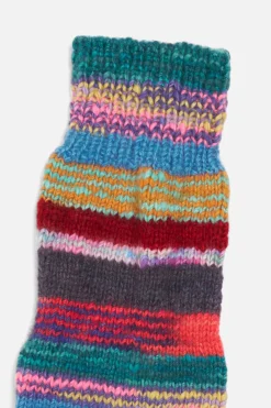 The Elder Statesman Hand Knit Mismatched Sock
