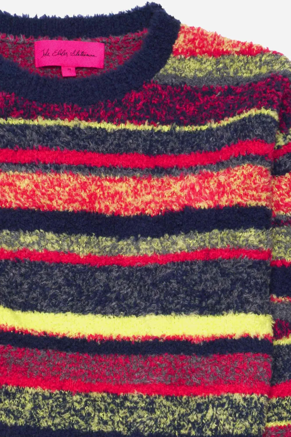 The Elder Statesman Hardwire Stripe Crew