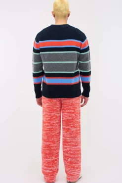 The Elder Statesman Jitney Stripe Crew