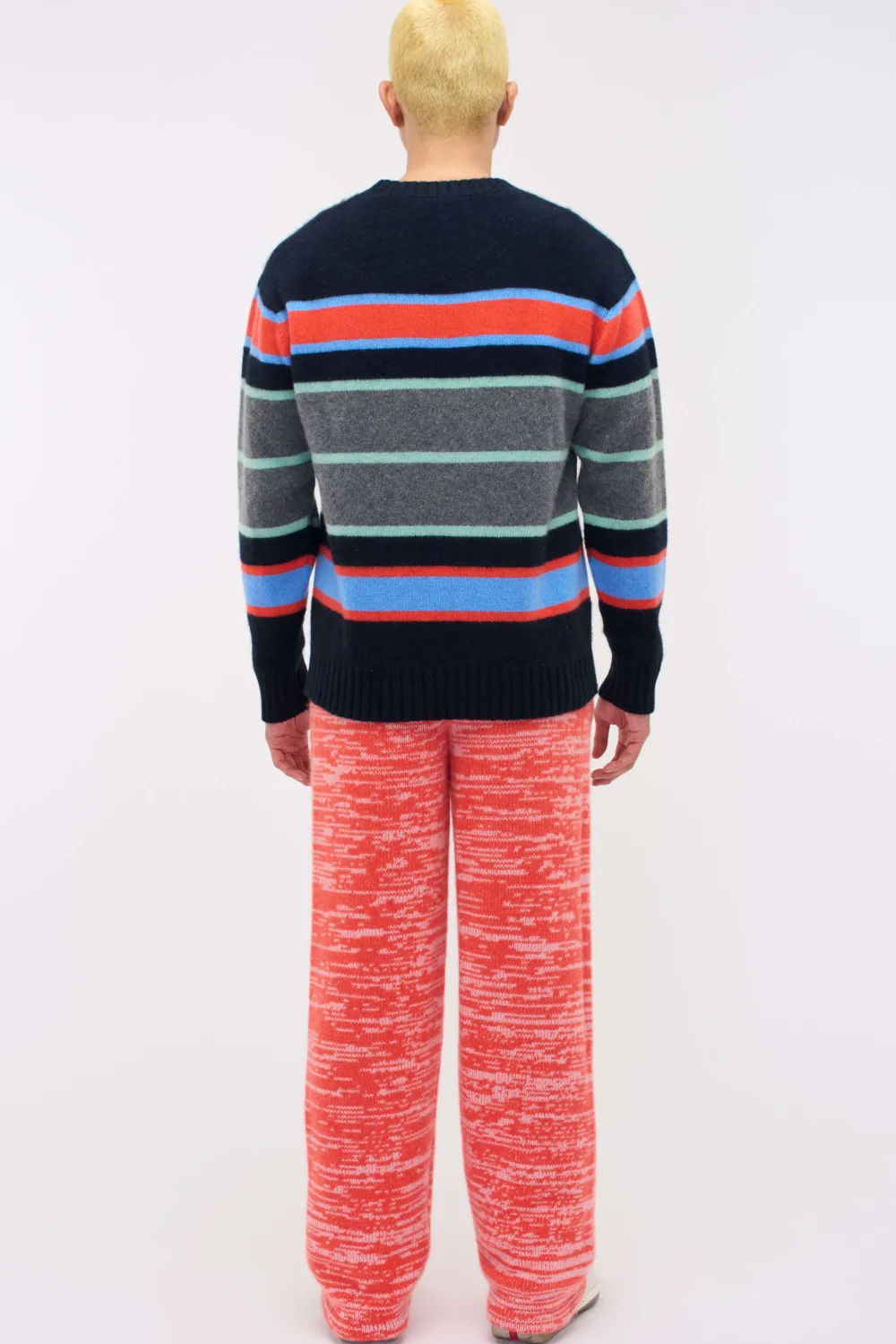 The Elder Statesman Jitney Stripe Crew