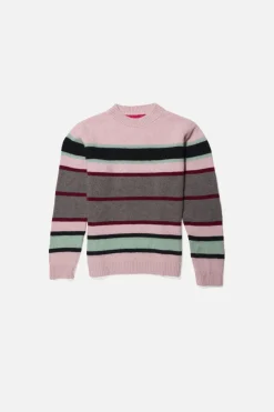 Women The Elder Statesman Jitney Stripe Women's Crew