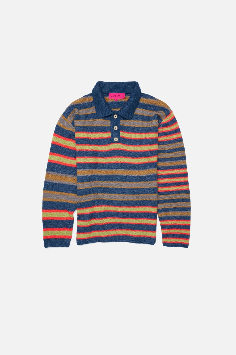 The Elder Statesman Leo Stripe Polo LS
