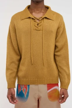 The Elder Statesman Nimbus Hockey Pullover LS