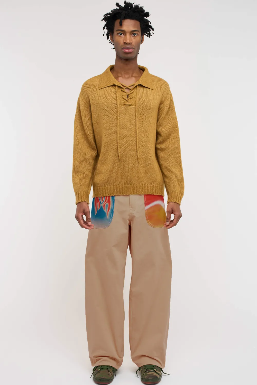 The Elder Statesman Nimbus Hockey Pullover LS