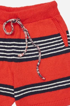 Women The Elder Statesman Nora Rollie Stripe Boxy Short