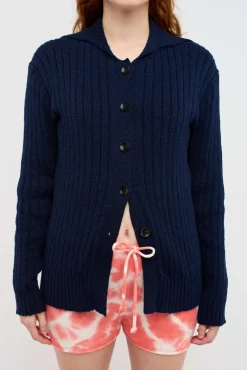 Women The Elder Statesman Nora Women's Collar Cardigan