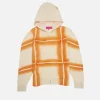 Women The Elder Statesman Plaid Dye Zip Hoodie