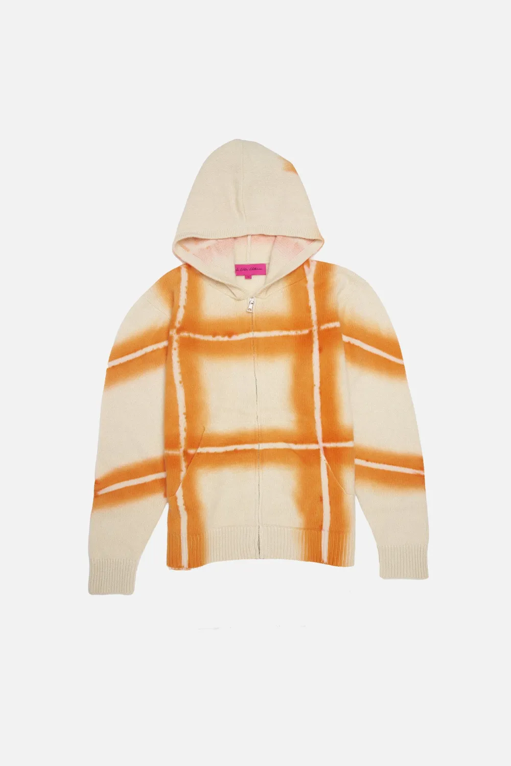 Women The Elder Statesman Plaid Dye Zip Hoodie