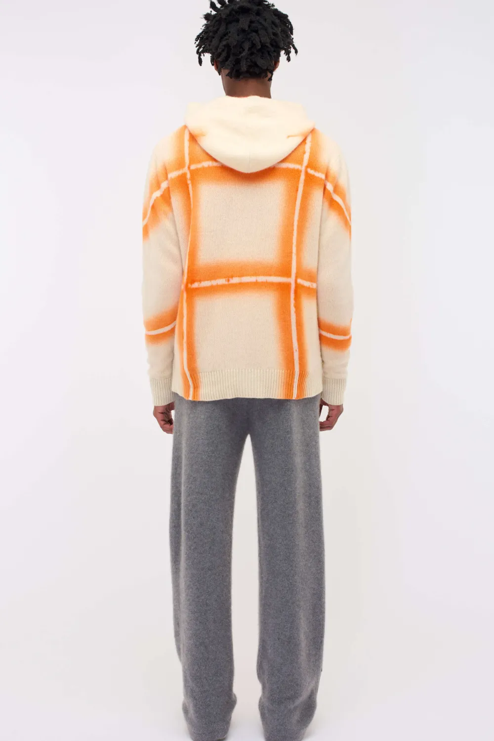 Women The Elder Statesman Plaid Dye Zip Hoodie