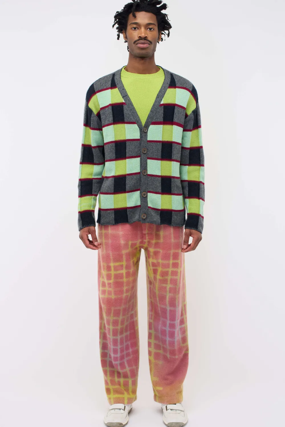 Women The Elder Statesman Promotion Plaid Cardigan