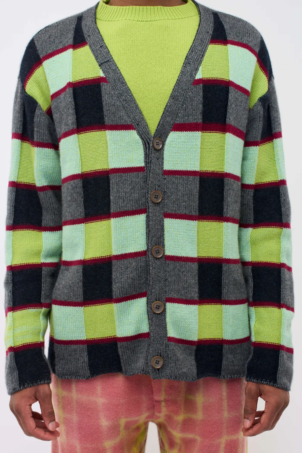Women The Elder Statesman Promotion Plaid Cardigan