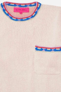 The Elder Statesman Rainbow Pocket Top