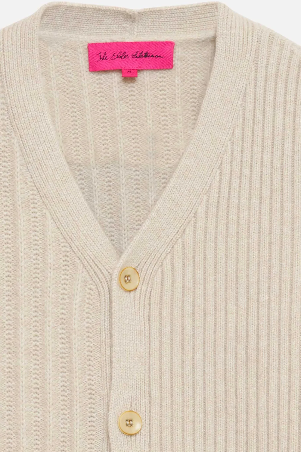The Elder Statesman Ribbed Cigar Cardigan