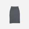 Women The Elder Statesman Ribbed Pencil Skirt