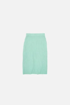 Women The Elder Statesman Ribbed Pencil Skirt