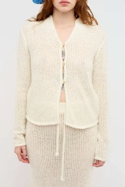 Women The Elder Statesman Selerino Net Women's Cardigan
