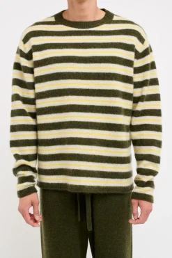 The Elder Statesman Sinful Stripe Crew