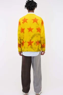 Women The Elder Statesman Star Sprayed Cardigan