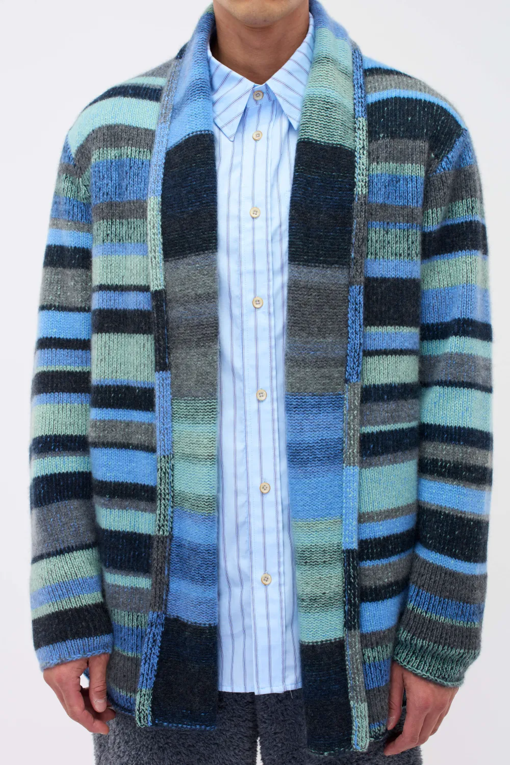 Women The Elder Statesman Stripe Italy Smoking Jacket