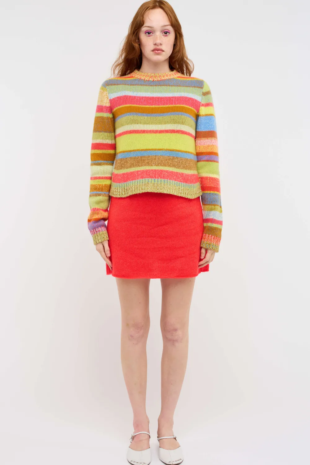 Women The Elder Statesman Stripe Super Soft Women's Crew