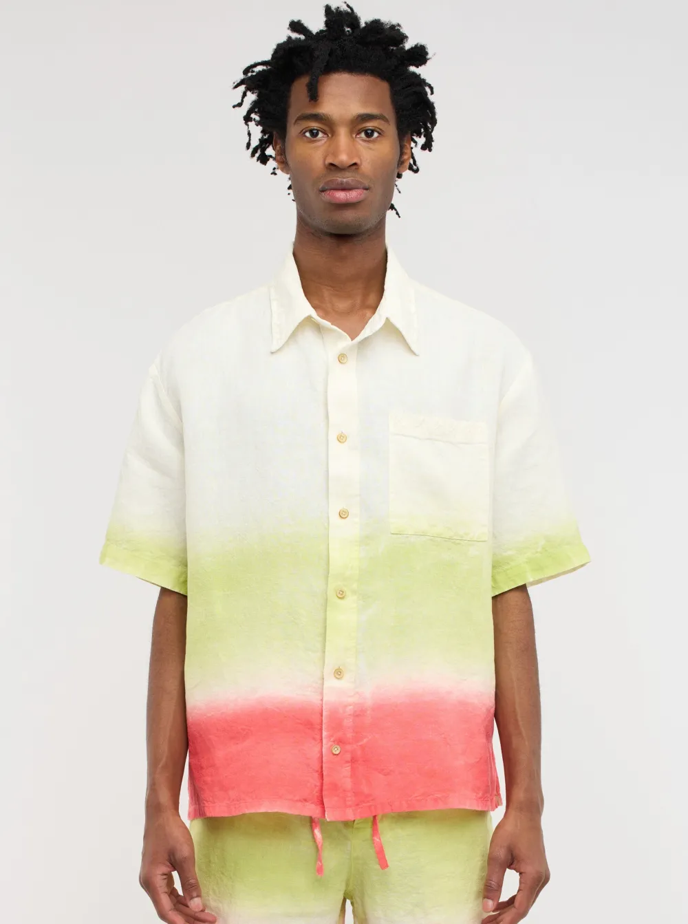 The Elder Statesman Sulfur Gradient Overshirt SS