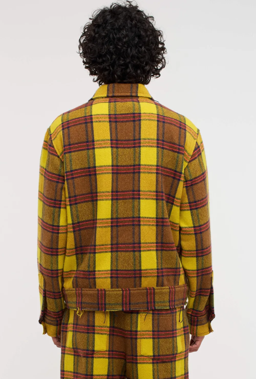 Women The Elder Statesman Sunshine Plaid Decon Jacket