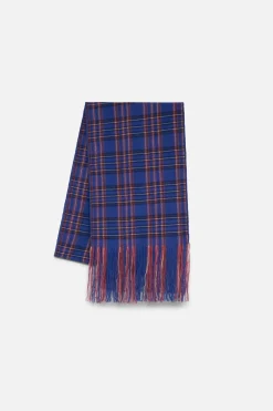 The Elder Statesman Tartan Scarf