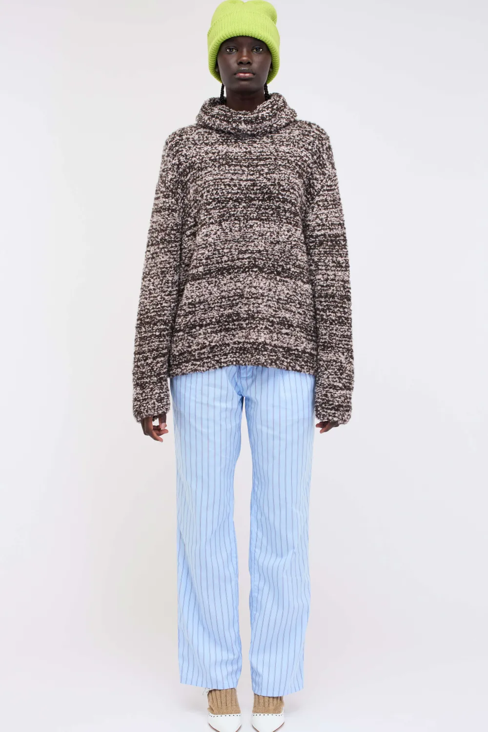 Women The Elder Statesman Teddy Twist Women's Turtleneck