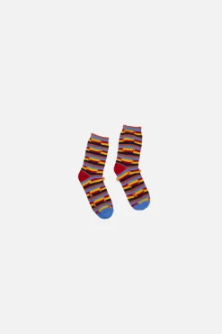 The Elder Statesman Television Check Socks