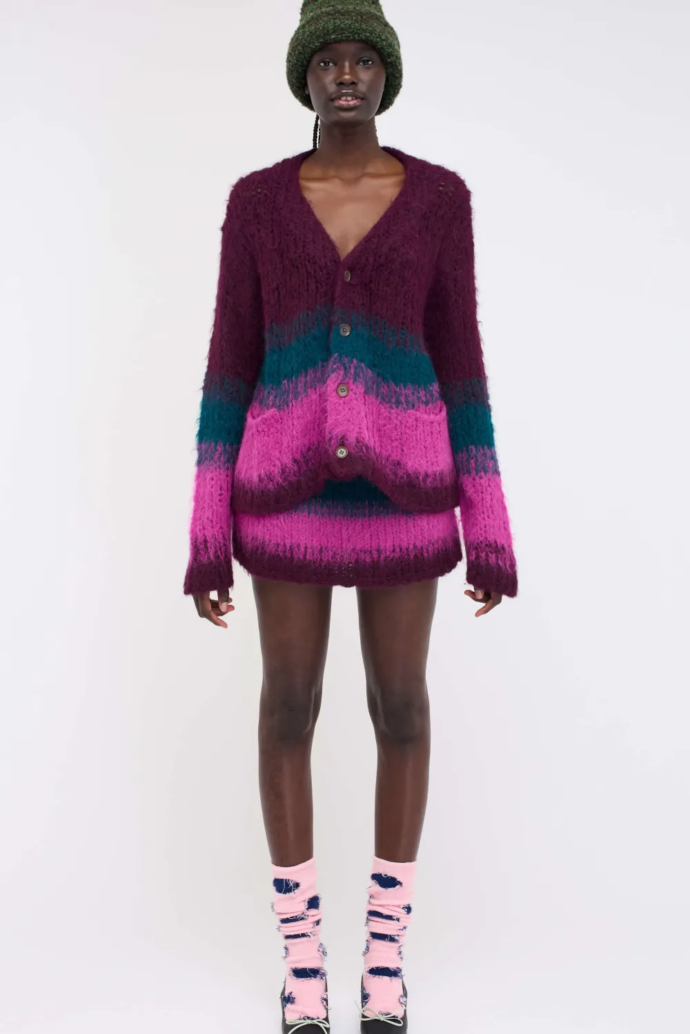 Women The Elder Statesman Thistle Ombre Women's Cardigan