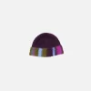 The Elder Statesman Thistle Stripe Trapper Hat