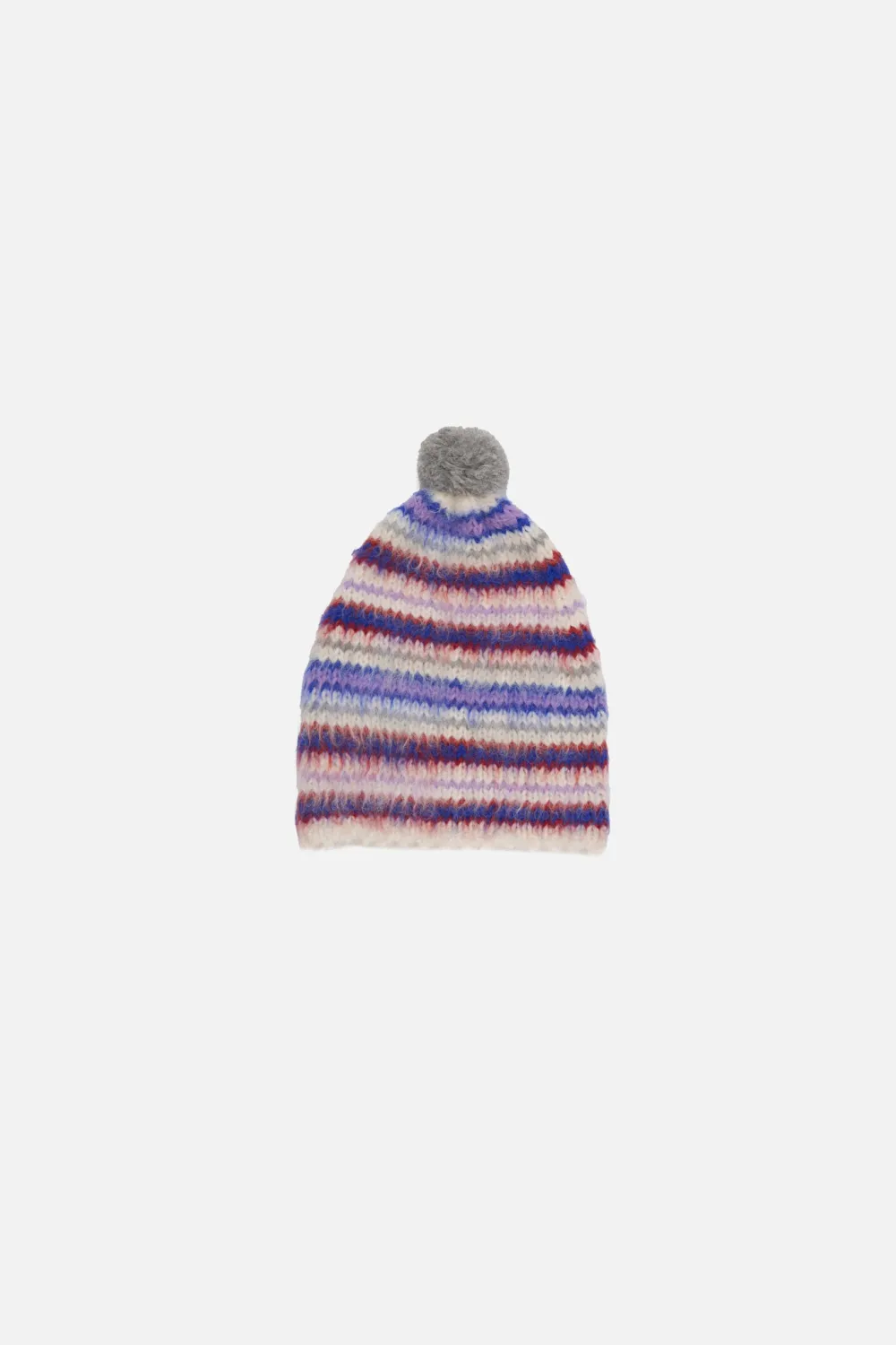 The Elder Statesman Thistle Vineyard Stripe Beanie