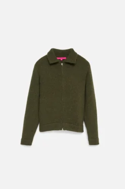 Women The Elder Statesman Women's Plaited Zip Jacket